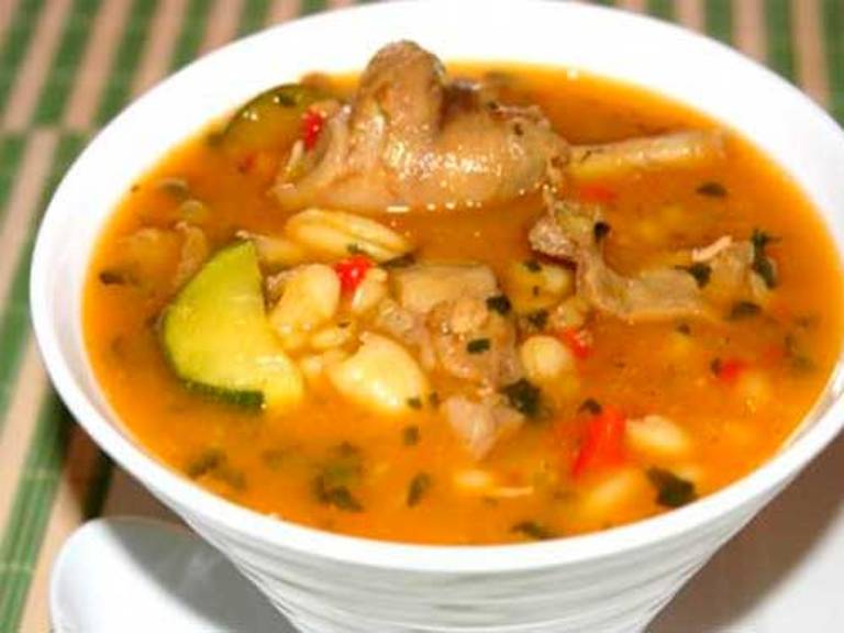 Суп с рисом и кроликом